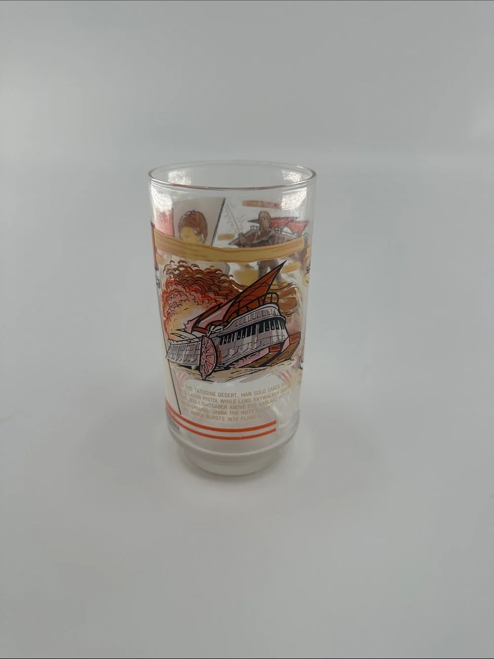 Star Wars Retro Character Collector Glass with Orange and Black Artwork
